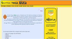 Desktop Screenshot of akasayoga.it