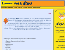 Tablet Screenshot of akasayoga.it